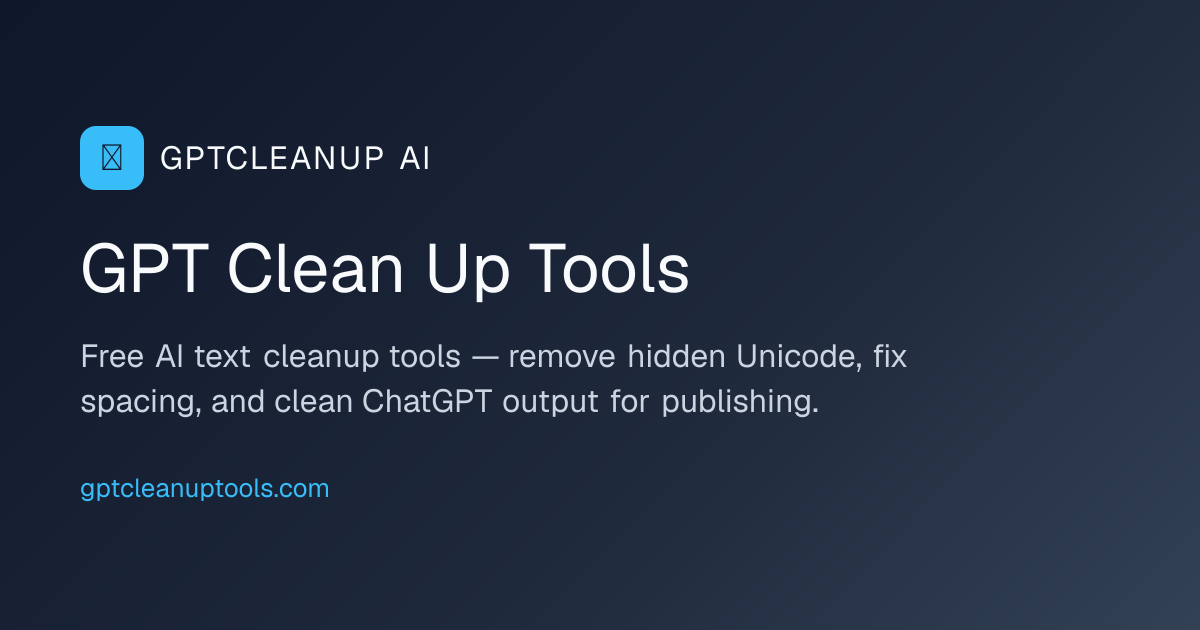 GPTCLEANUP AI logo